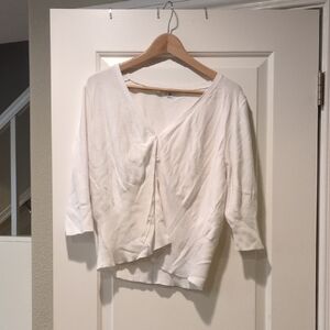 CAbi Women's Cream Cardigan Sweater